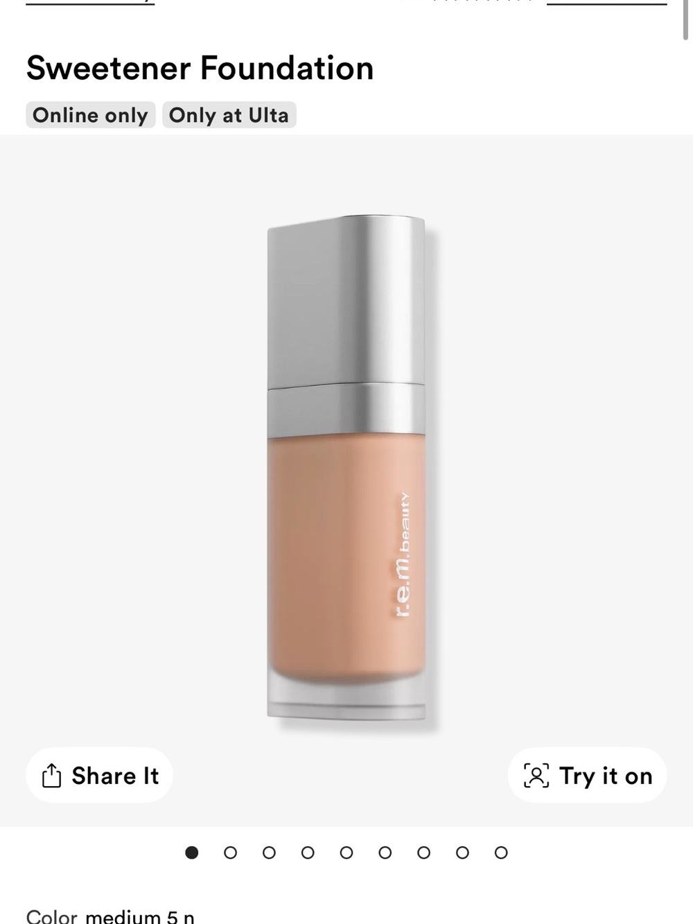 r.e.m. beauty Sweetener Foundation - 5 Medium N